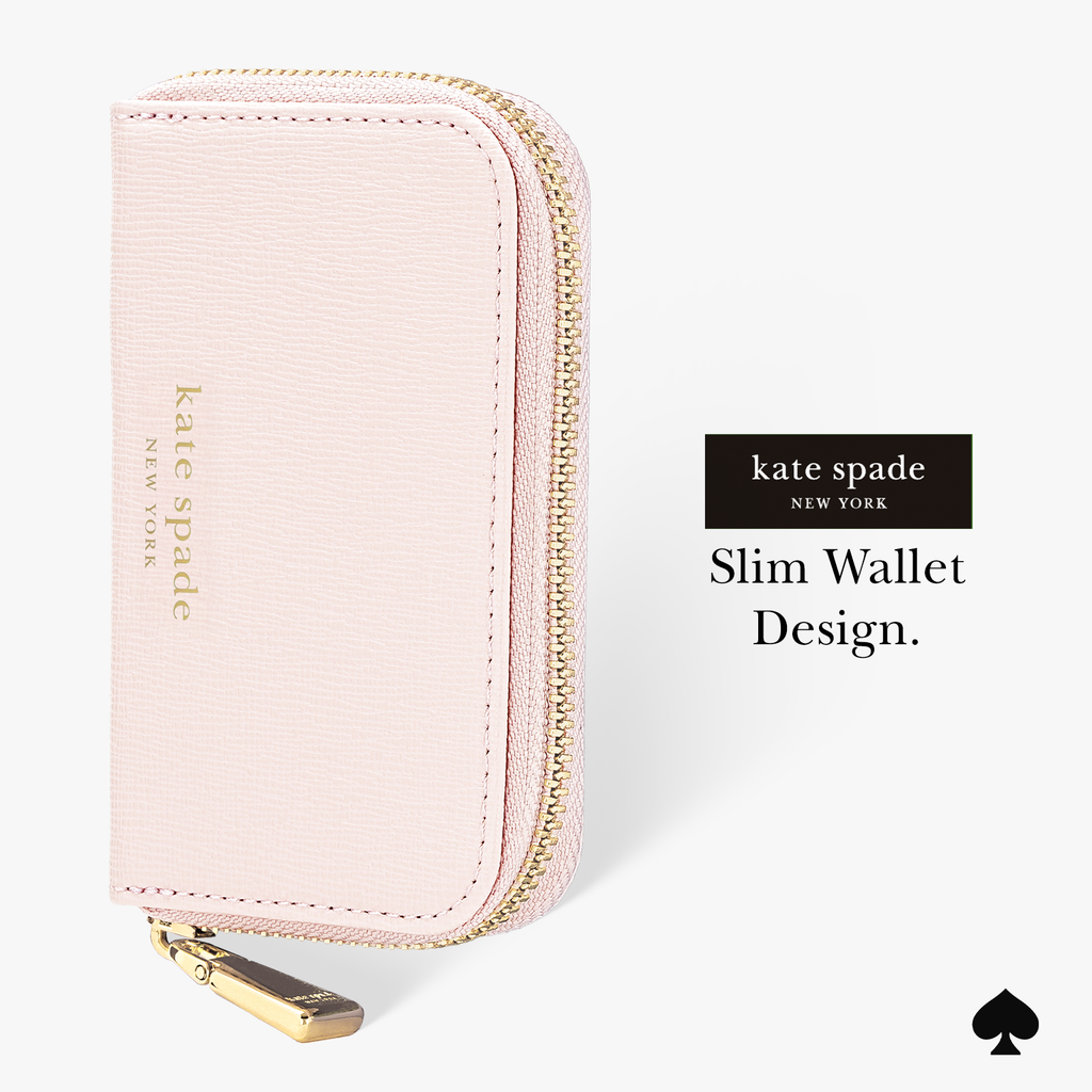 Kate Spade New York Chalk Pink Devin Zip MagSafe Wallet