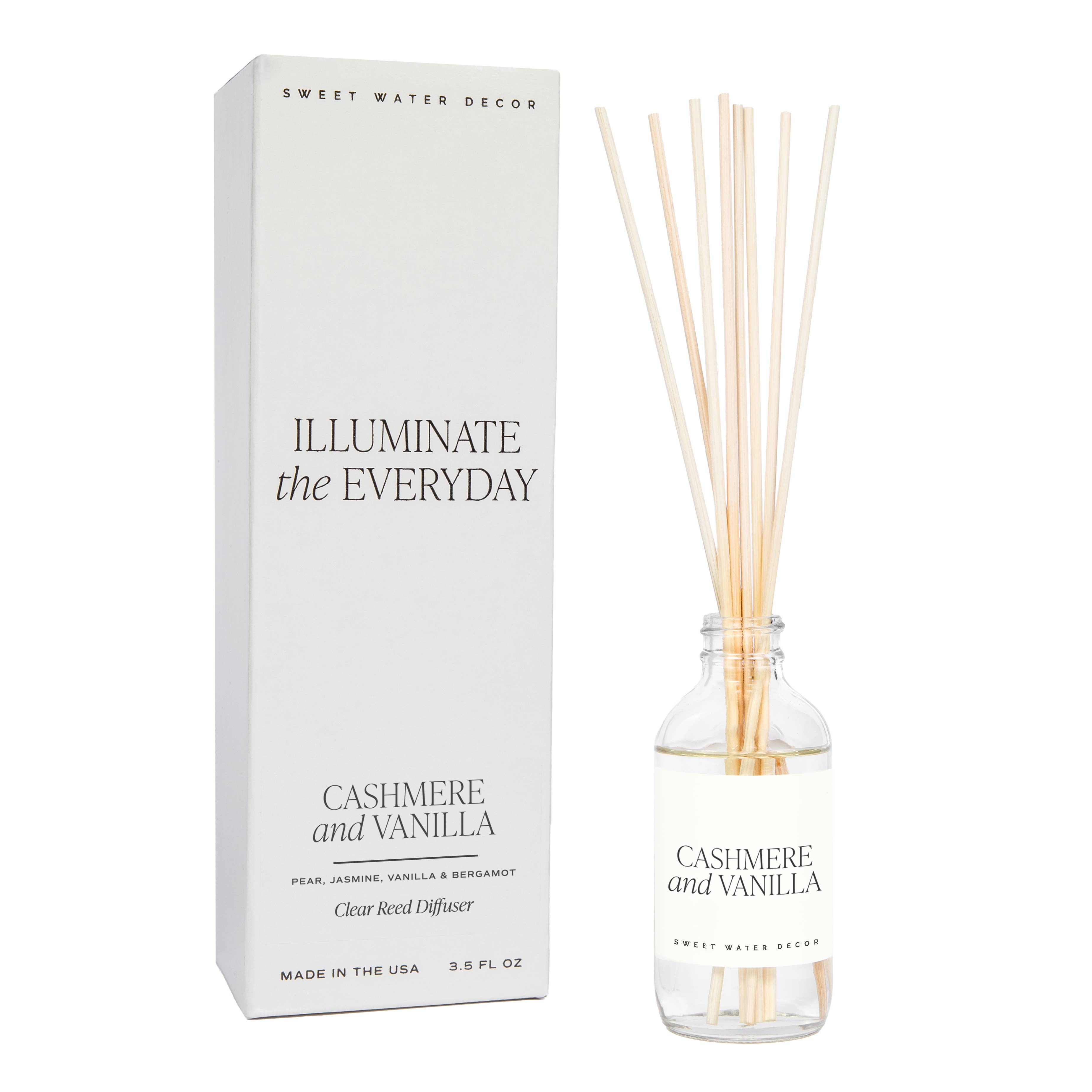 Cashmere and Vanilla Clear Reed Diffuser
