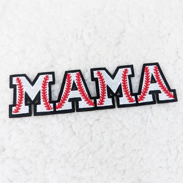 MAMA Baseball Embroidered Patch