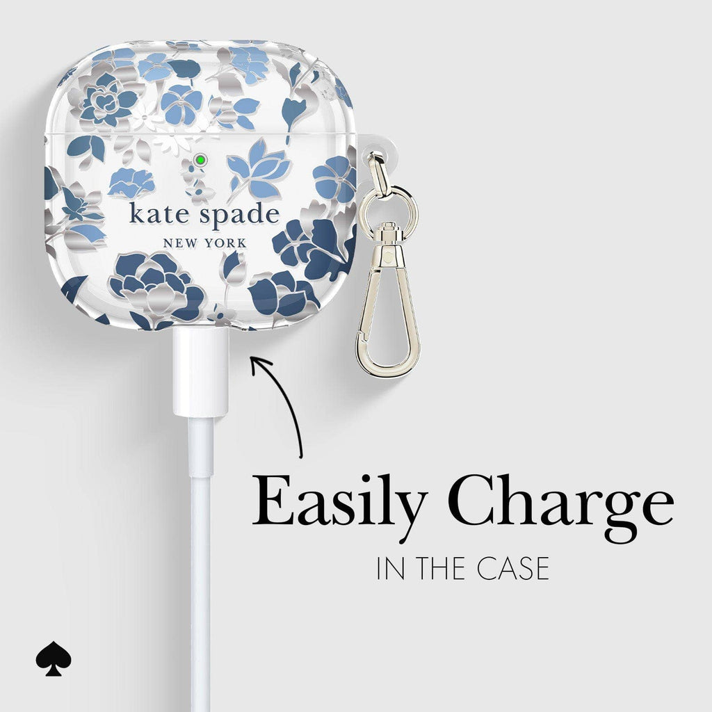 Kate Spade New York Flowerbed Blue - AirPods 4 Case