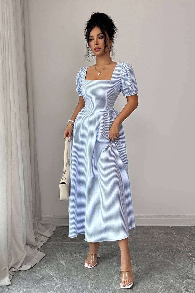 Lizzy Puff Sleeve Flowy Dress