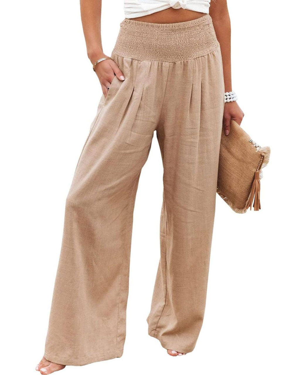 Chloe Cotton Linen Slacks