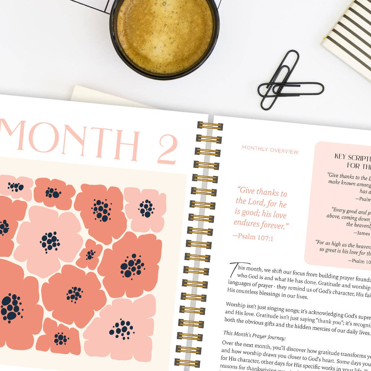 A Year In Prayer: A Journey of Daily Prayer and Reflection by Spiral Bible