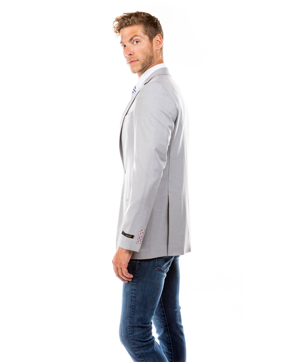 Tailored Fit Suit Separates Jacket, Light Grey