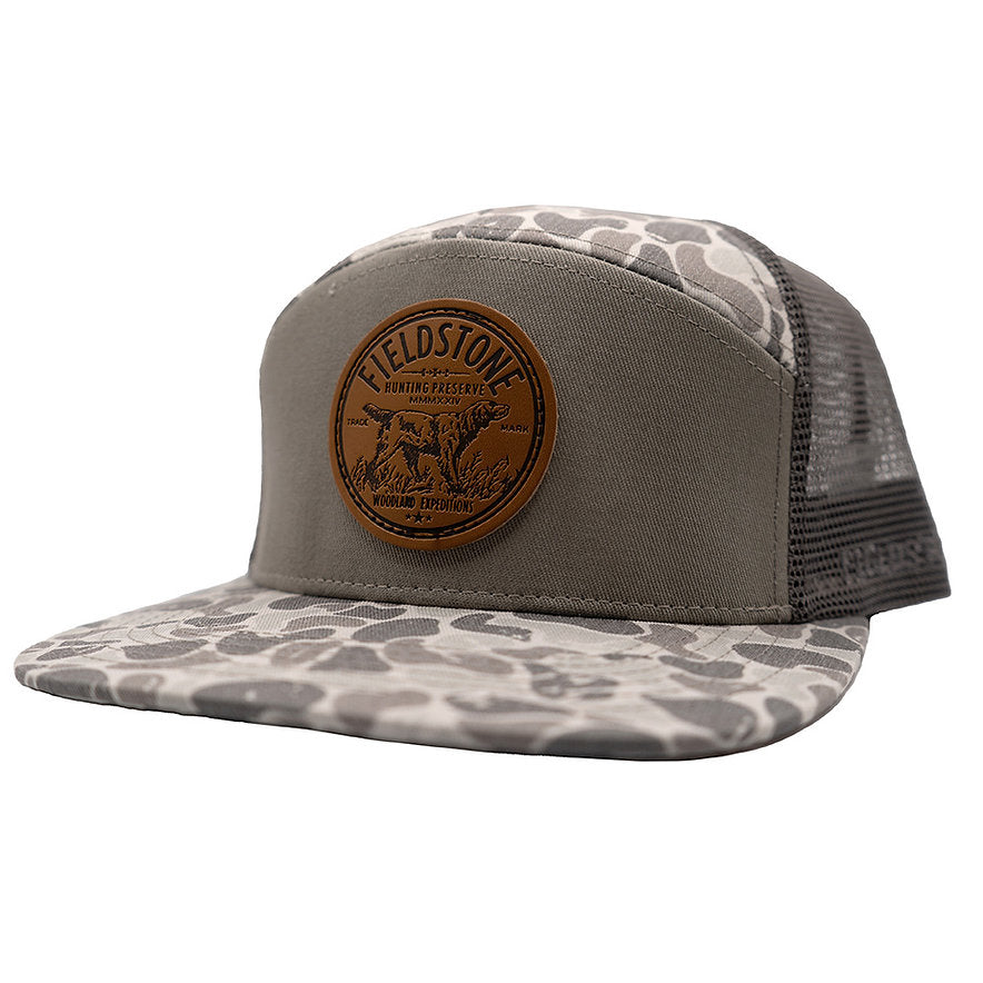 Fieldstone 7 Panel Marsh Camo Preserve Hat