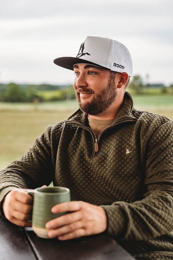 Roost Canvas Black & White Hat