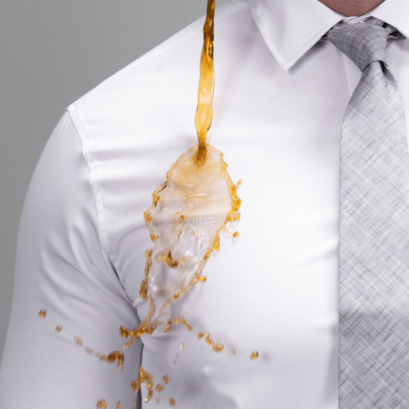 Hustle Performance Dress Shirt - White Long Sleeve