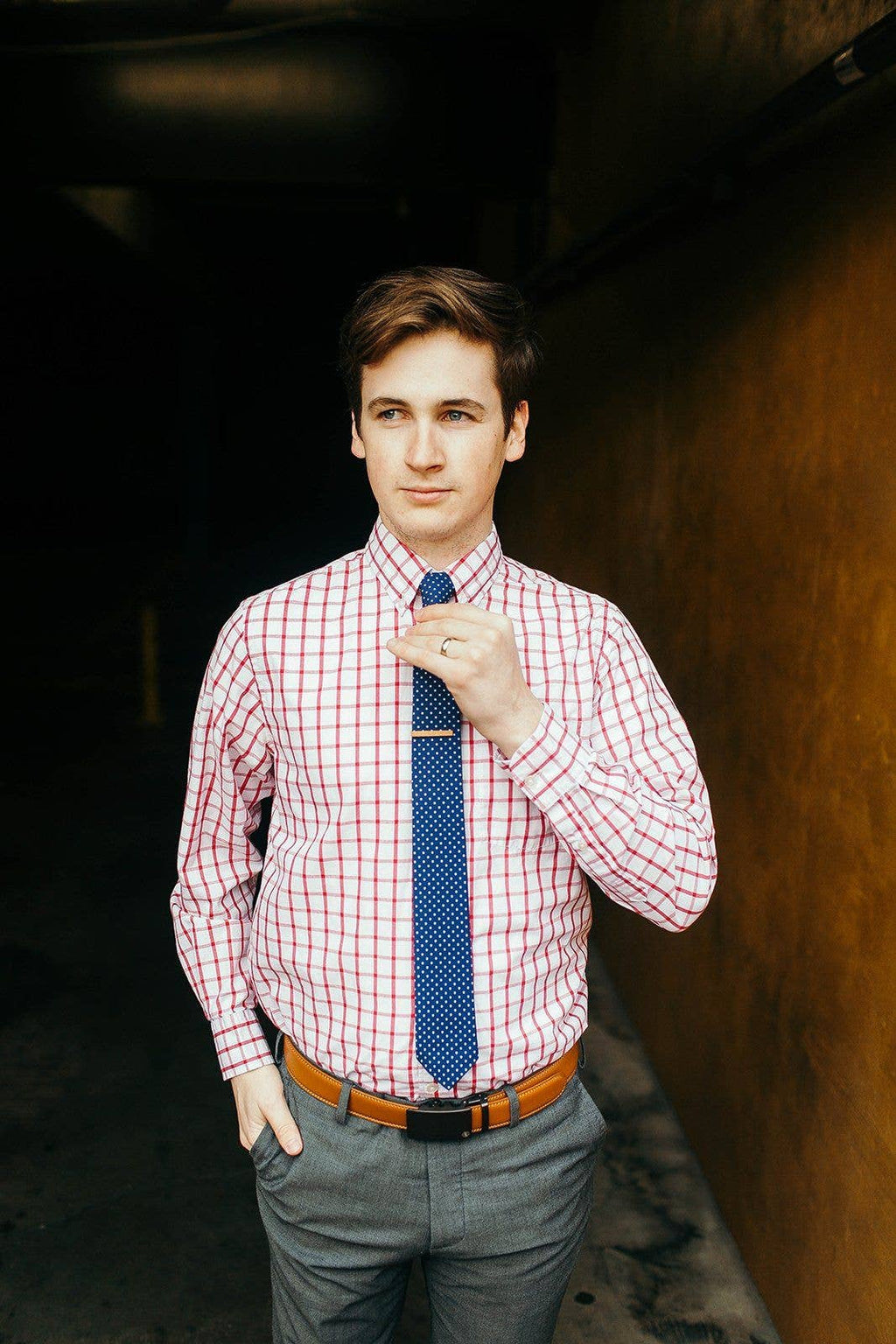 Chesapeake - Navy Polka Dot Tie