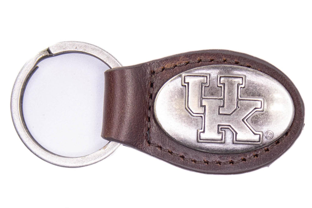 Kentucky Wildcats Oval Leather Key Fob.