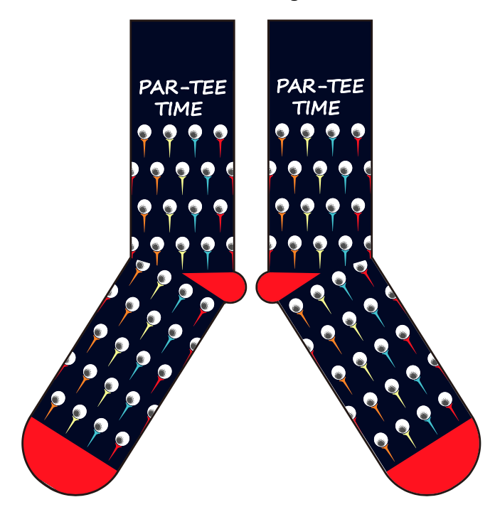 Barrel Down South Par-Tee Time Socks