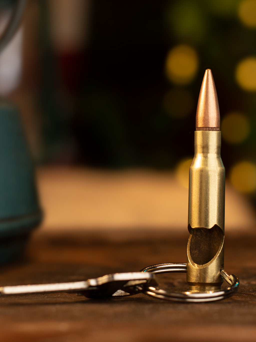 308/7.62 Real Bullet Keychain Bottle Opener - Made in USA