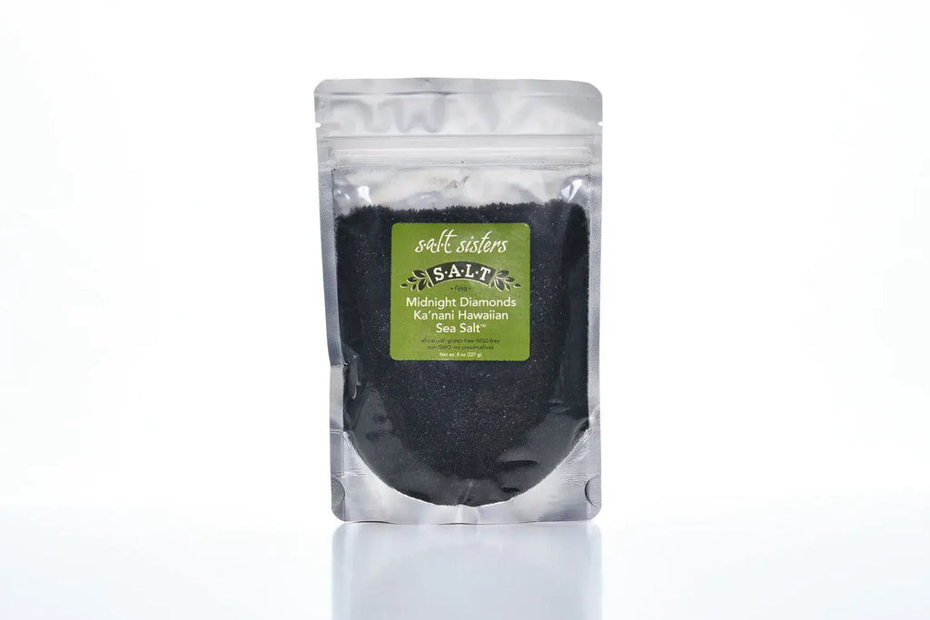 Sea Salt - Hawaiian - Midnight Diamonds - Fine - 4 oz Bag