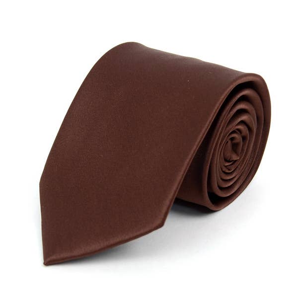Solid Satin Tie (Multiple Colors)