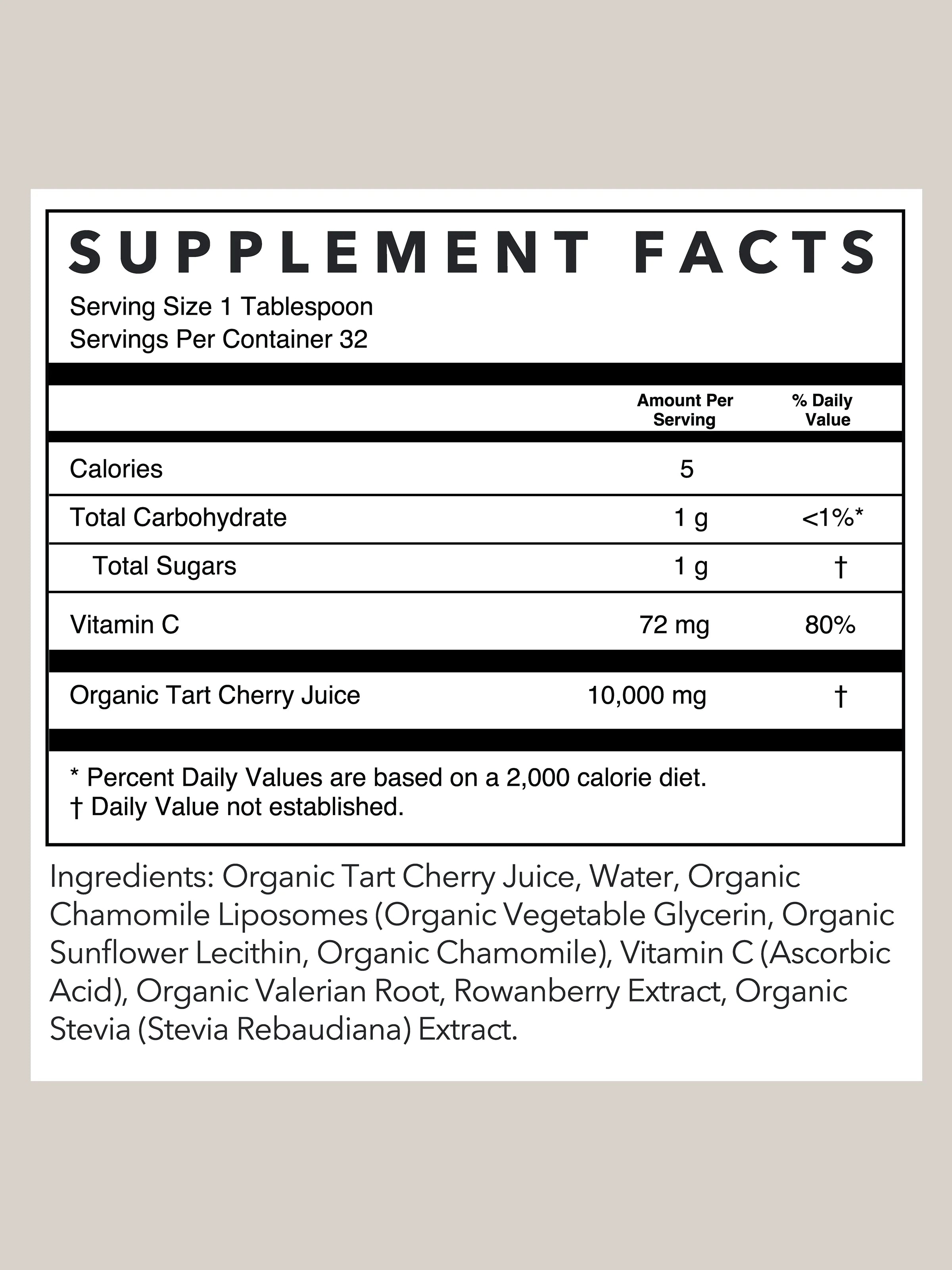 Tart Cherry Sleep Support | 16 oz | Rowe Casa Organics