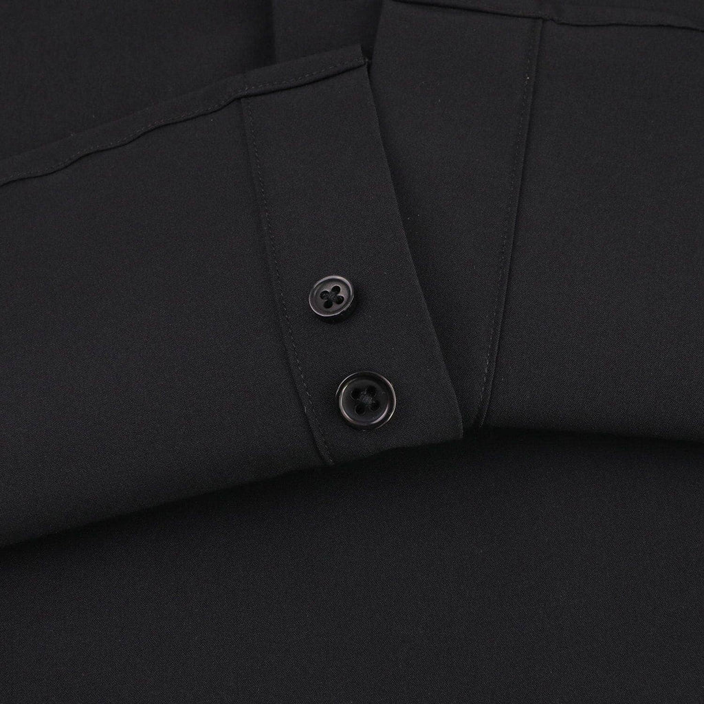 Hustle Performance Dress Shirt - Black Long Sleeve