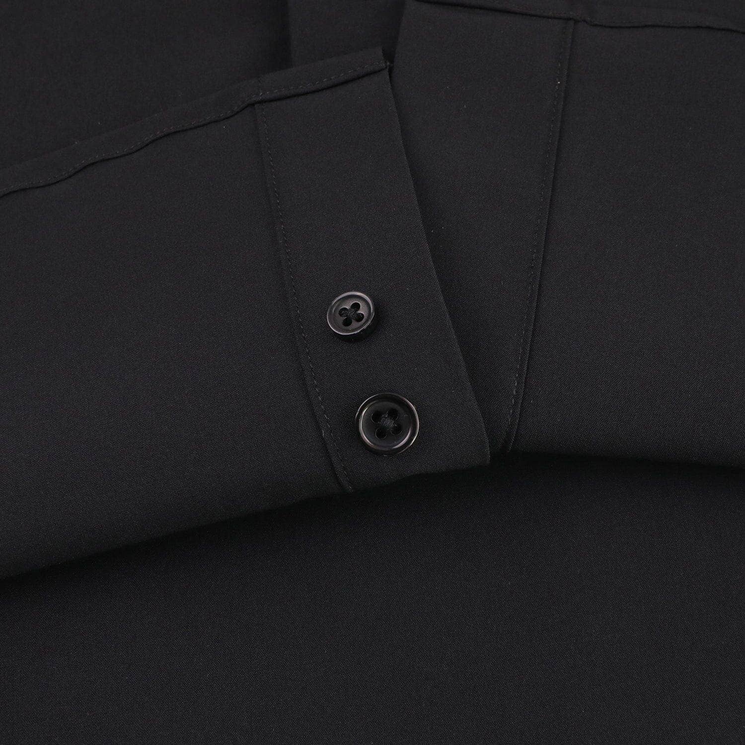 Hustle Performance Dress Shirt - Black Long Sleeve