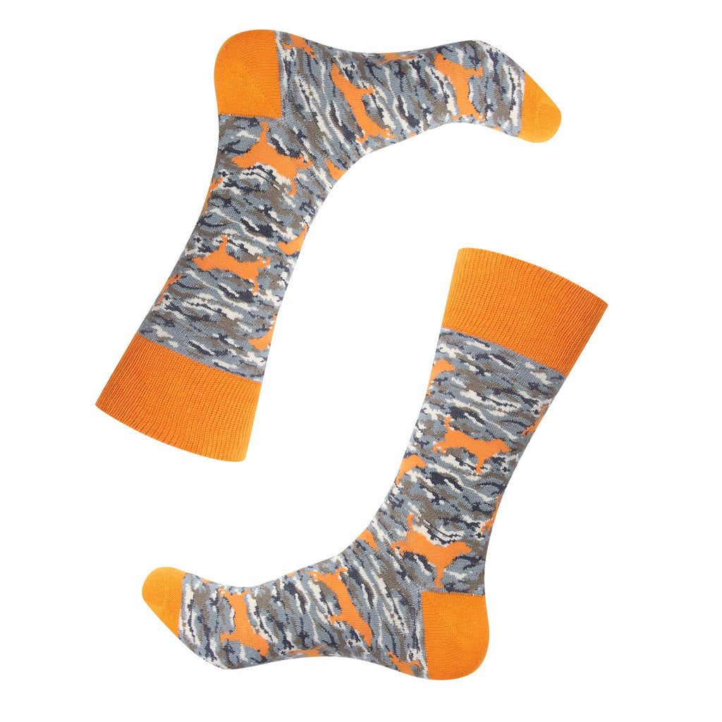Barrel Down South - Bluetick Coonhound Tiger Stripe Camo Socks