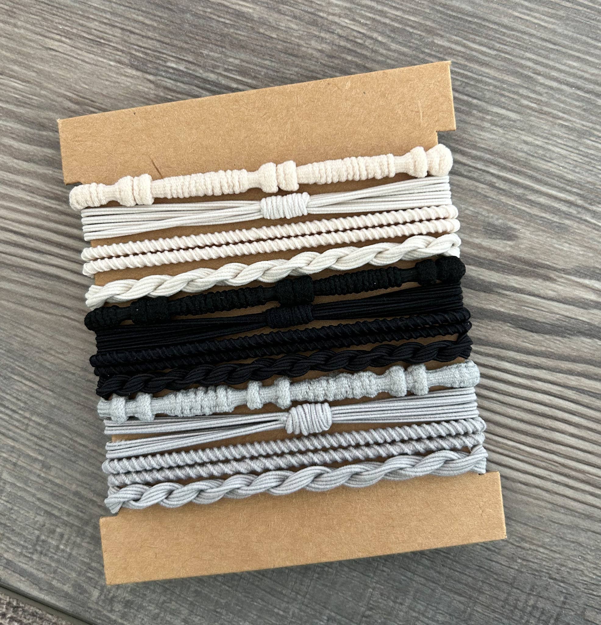 Boho Bracelet Hair Ties (4 color sets)