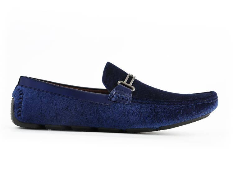 Roberto Slip-On Moccasin Loafer - Navy