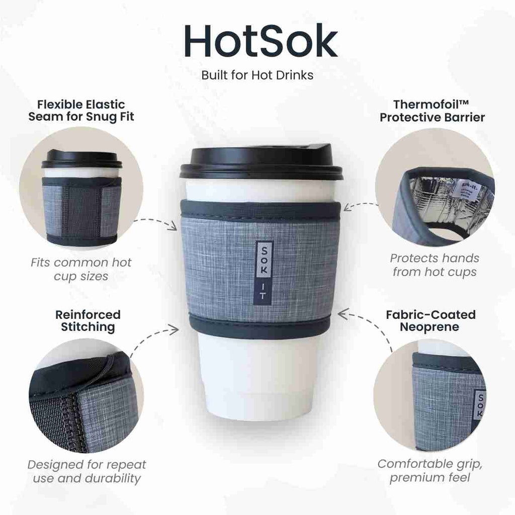 HotSok - Prim & Proper Insulated Beverage Sleeve