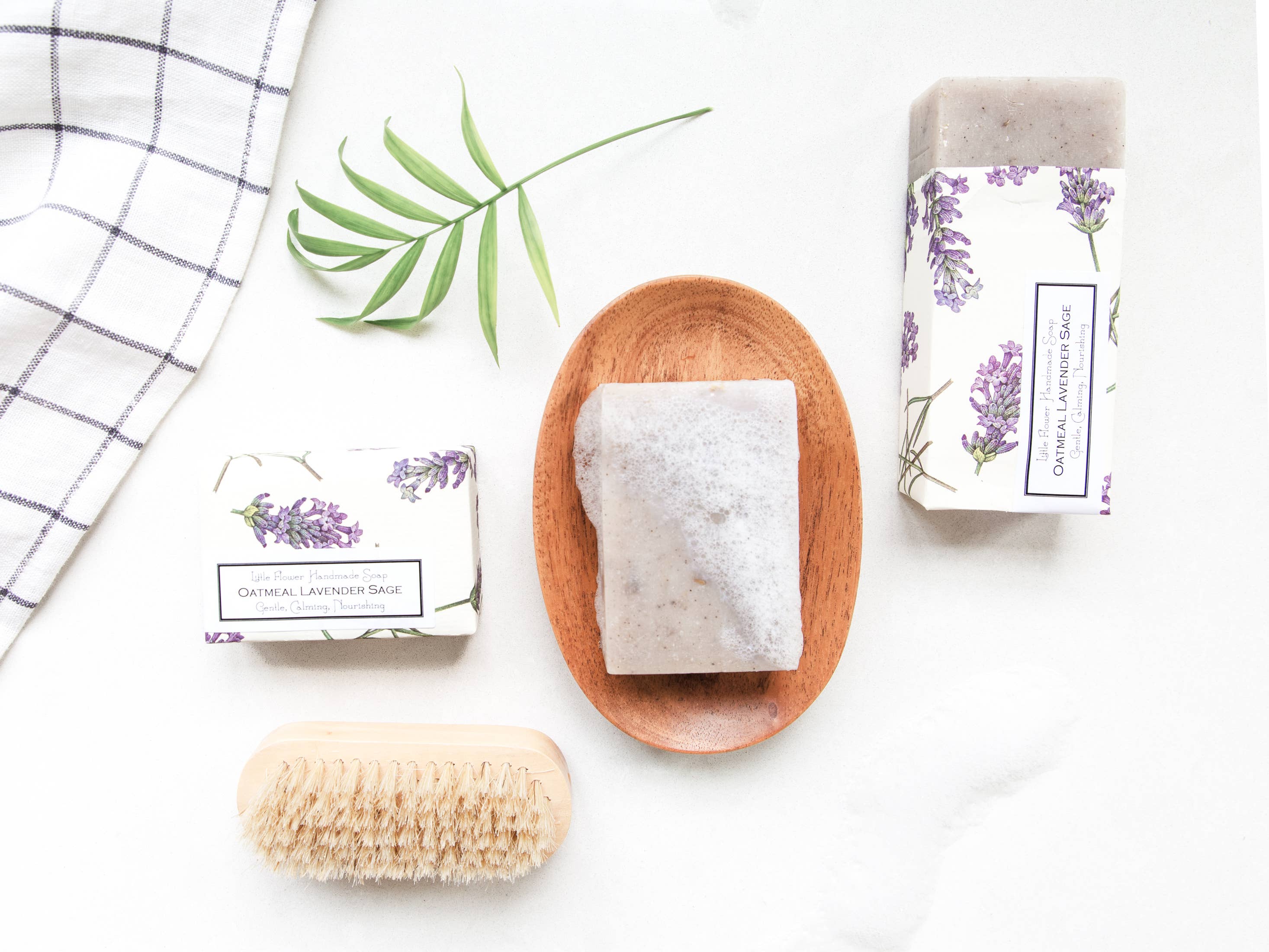 Oatmeal Lavender Sage Handmade Soap