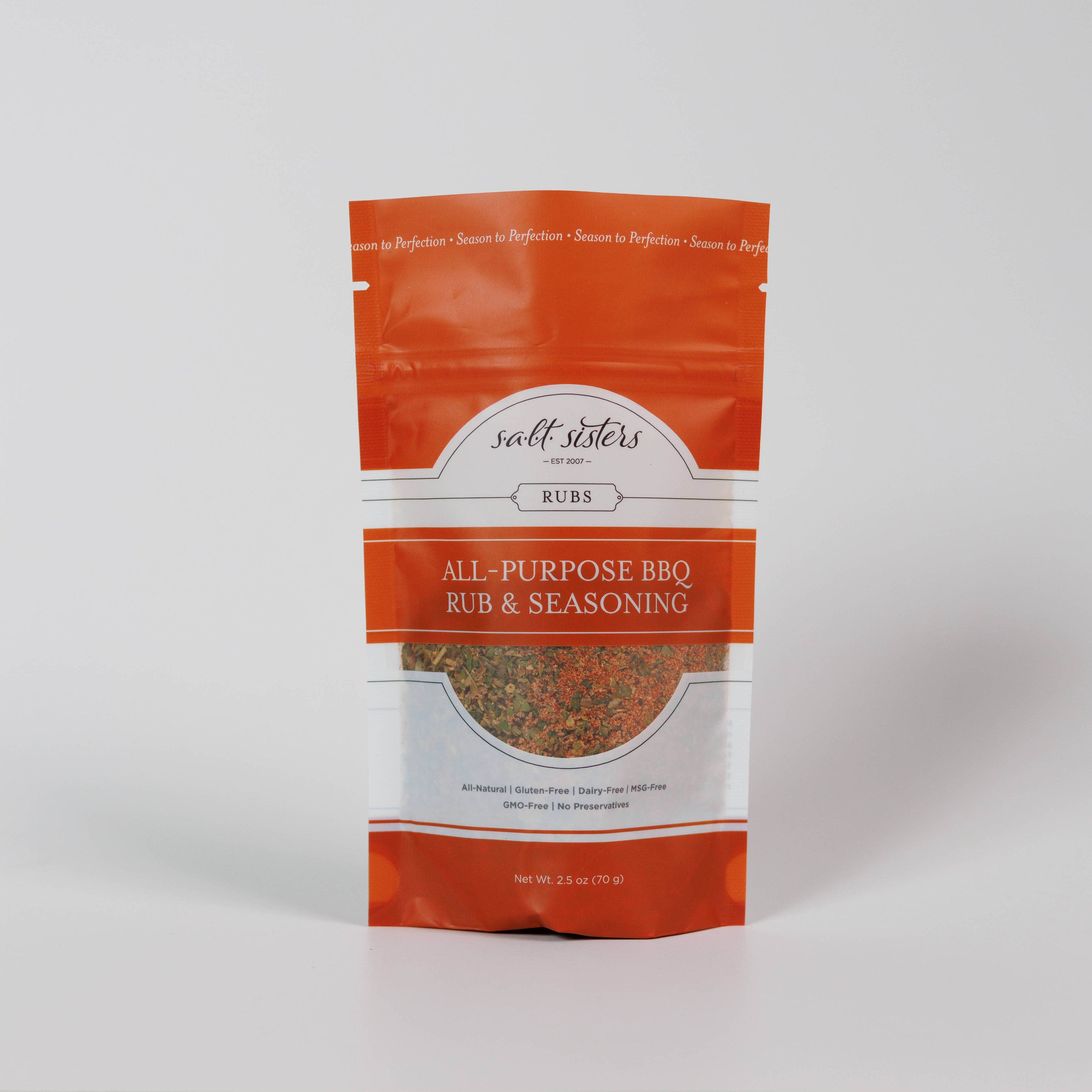 Rub & Seasoning Mix - All–Purpose BBQ - 2.5 oz Bag