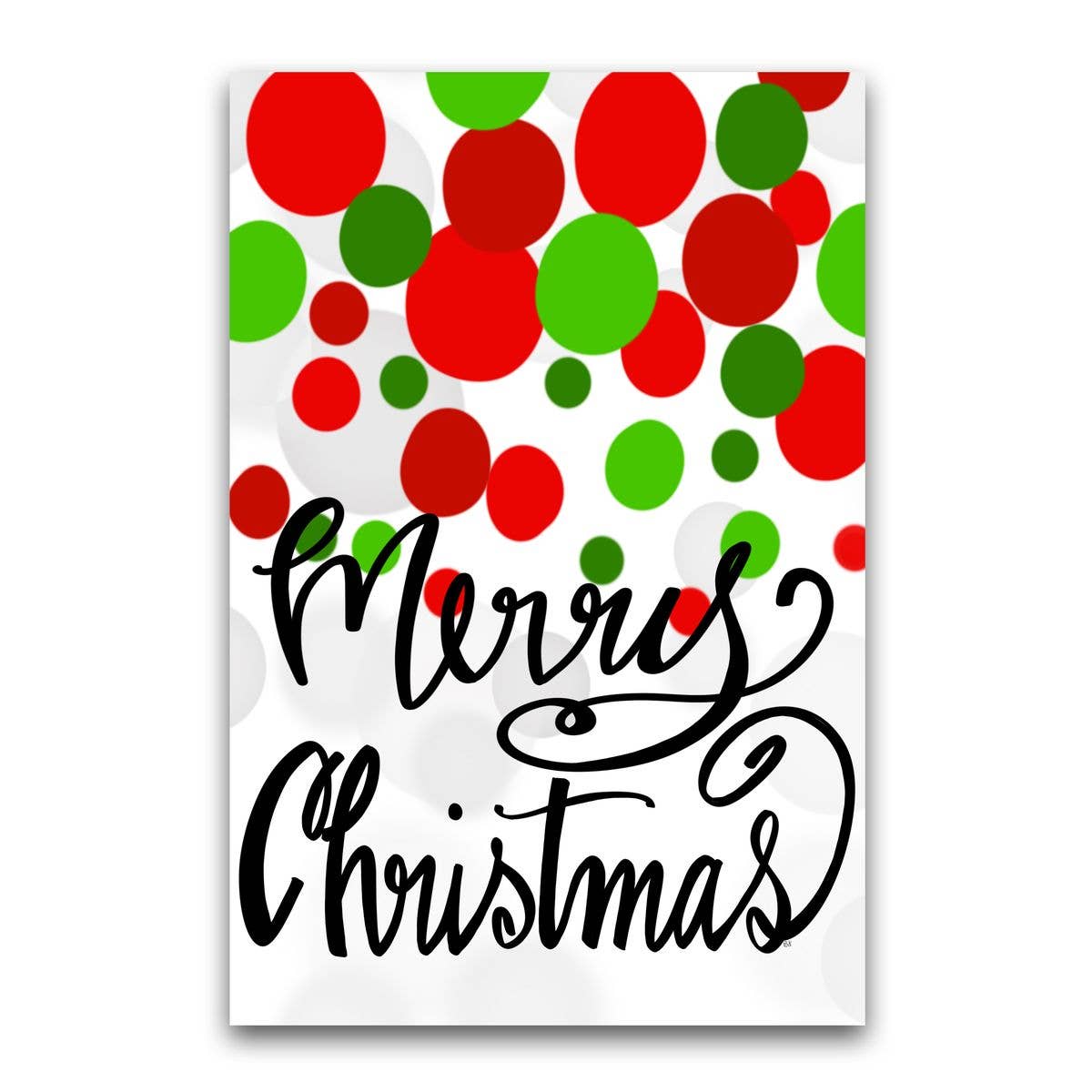 Merry Christmas Dots Flags