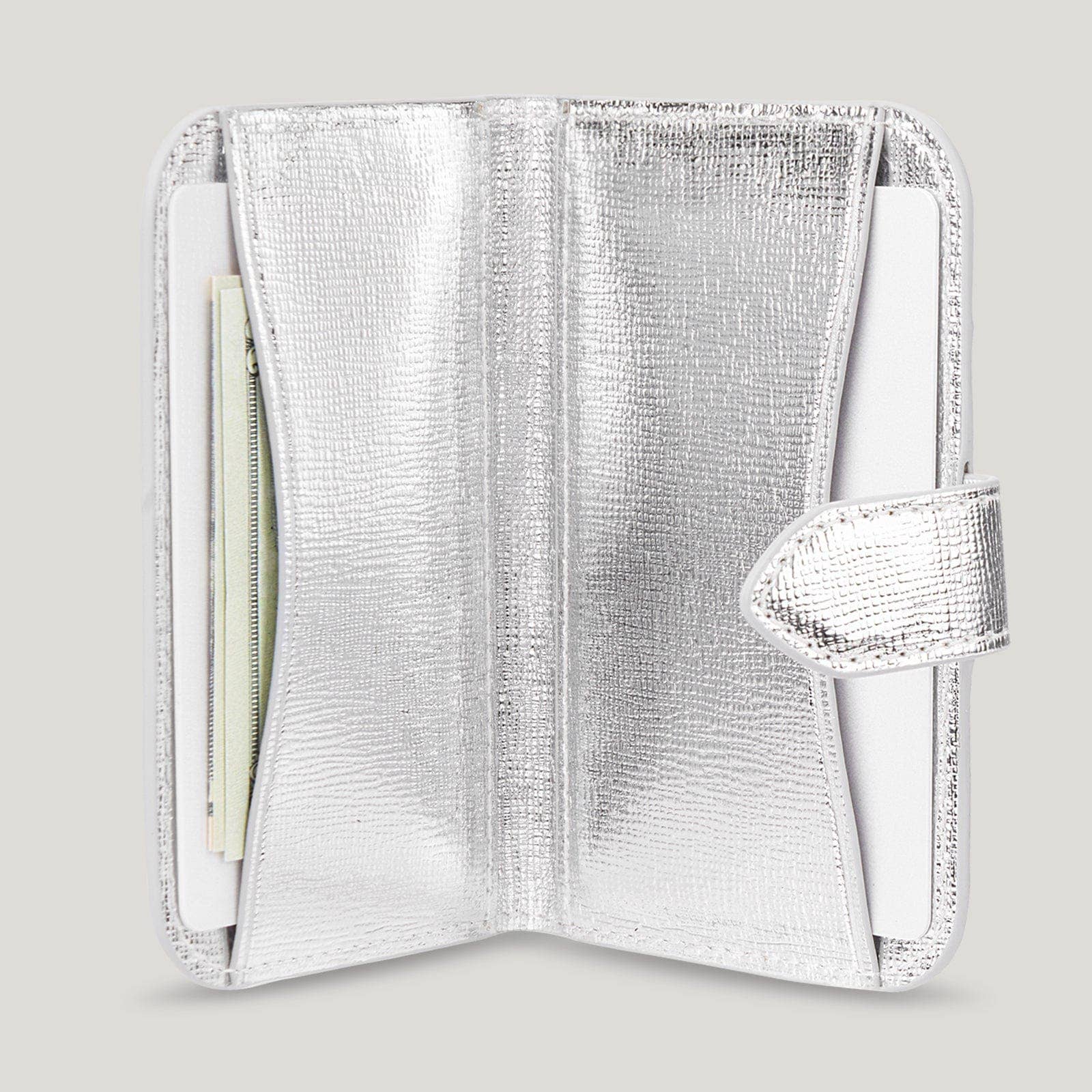 Kate Spade New York Morgan MagSafe Wallet Metallic Silver