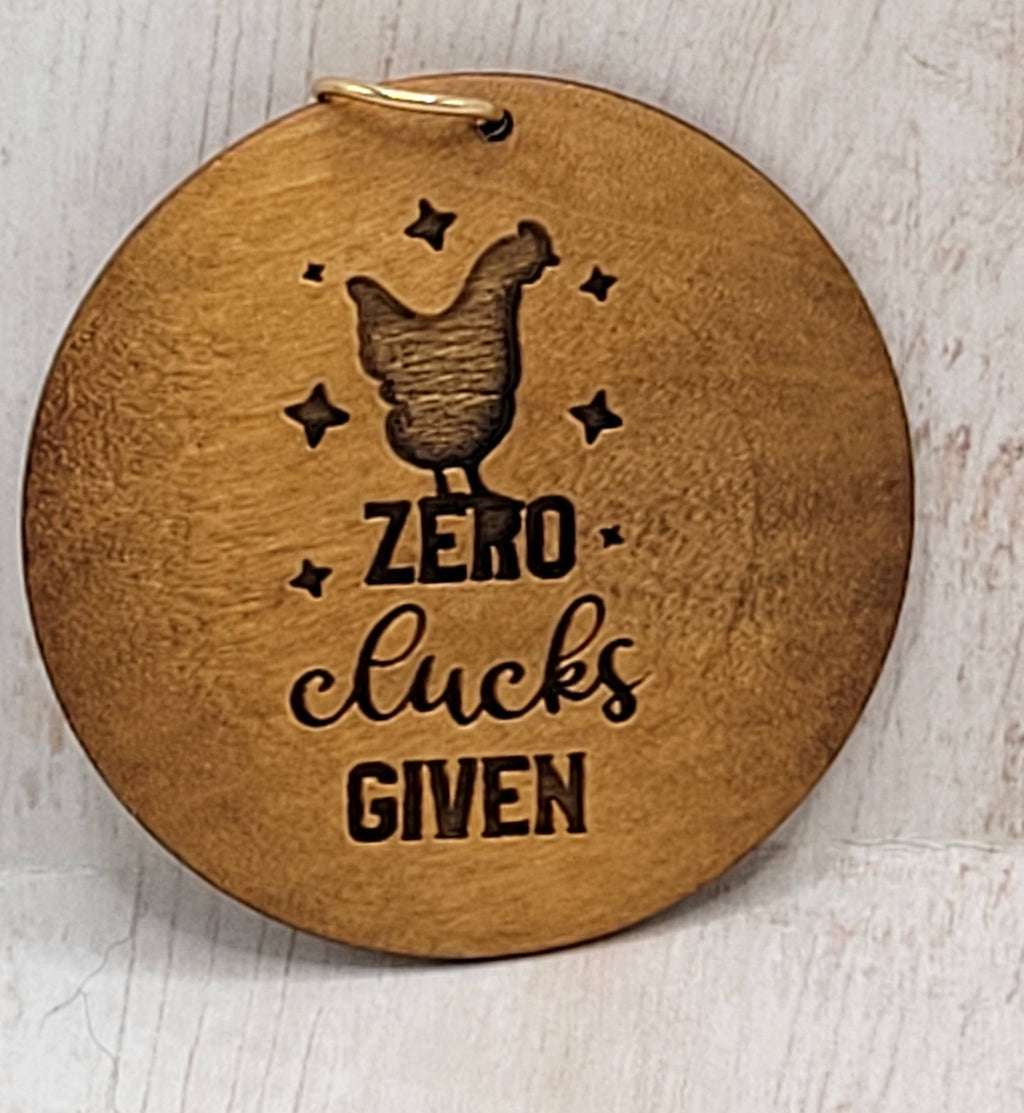Wristlet Disc "Zero Clucks Given"