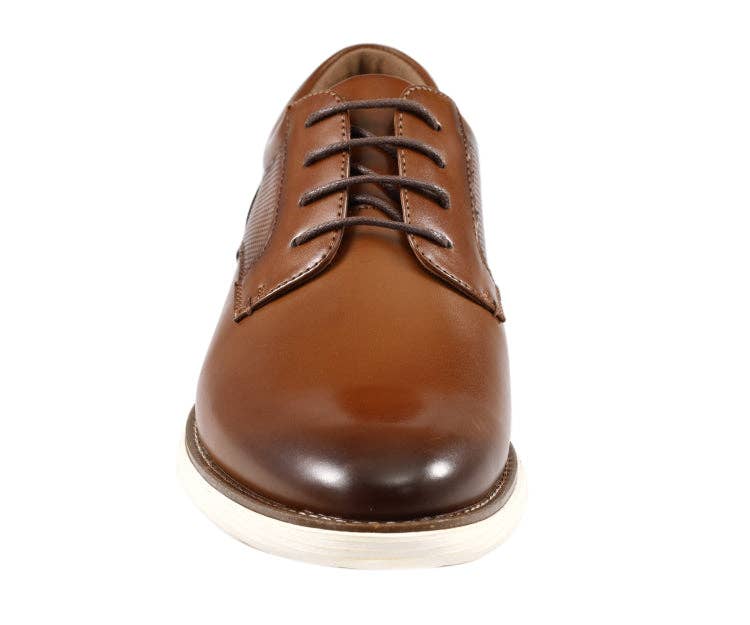Alec Cognac Leather Oxford - Brown