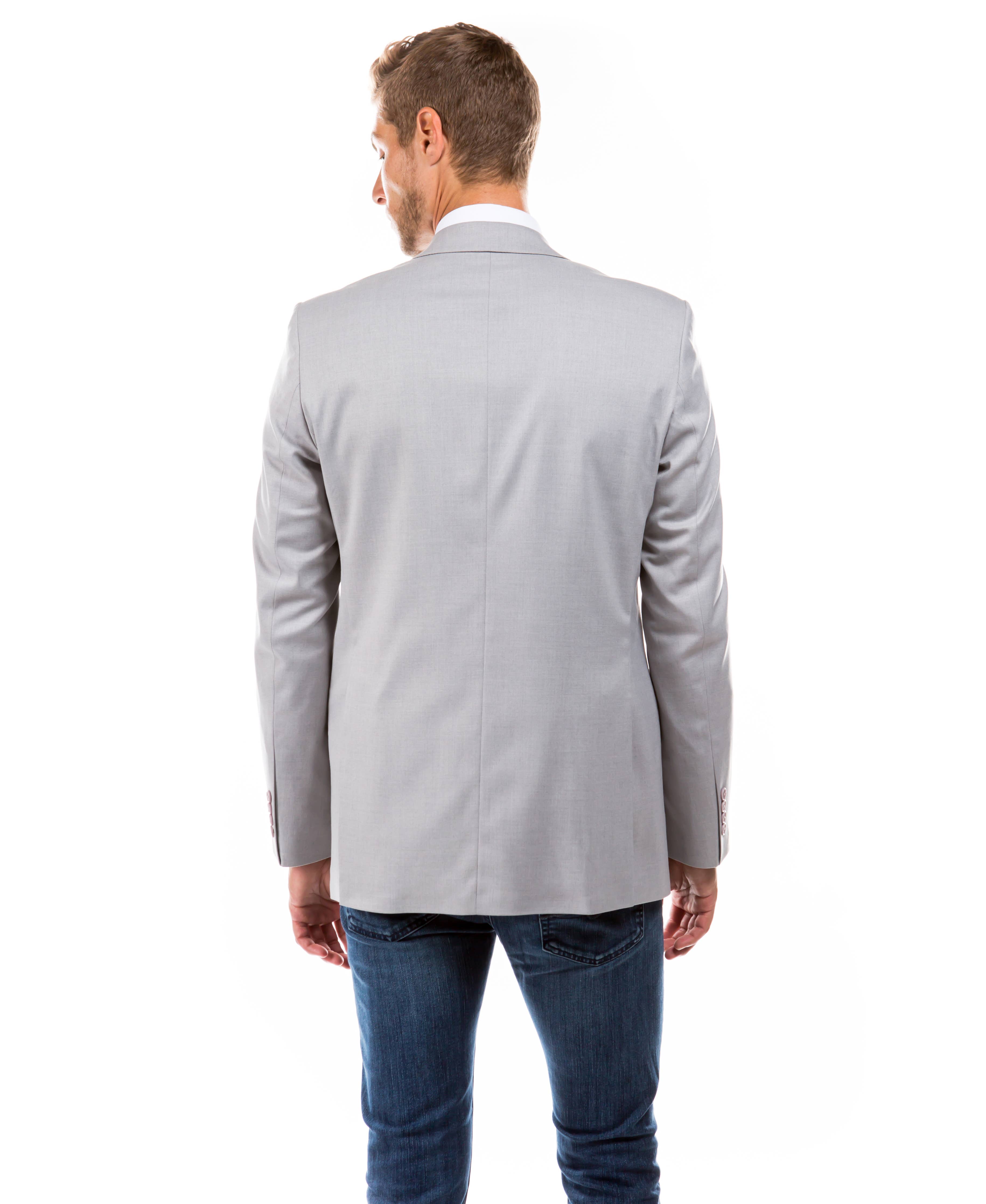 Tailored Fit Suit Separates Jacket, Light Grey