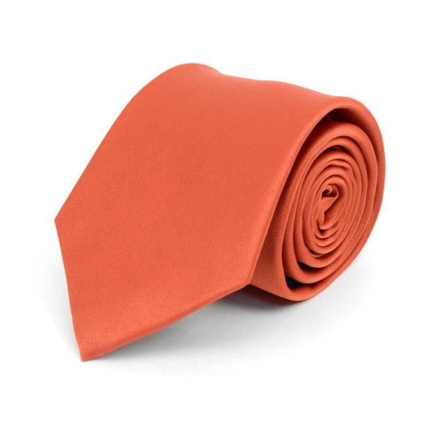 Solid Satin Tie (Multiple Colors)