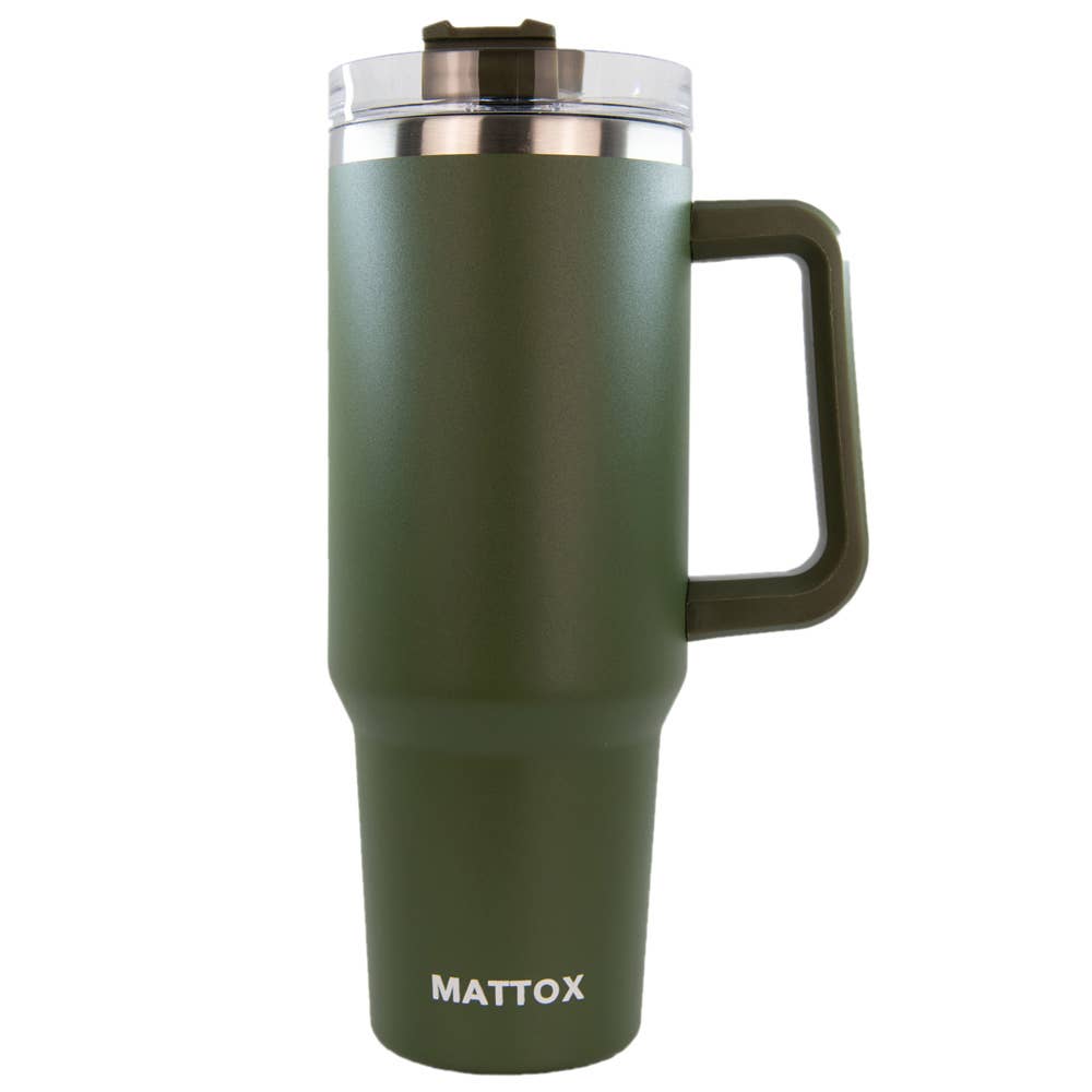 Olive Green Tumbler Cup by Mattox (Katydid)