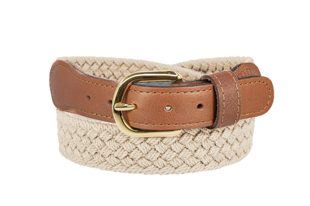 Men's Braided Natural Cotton Belt