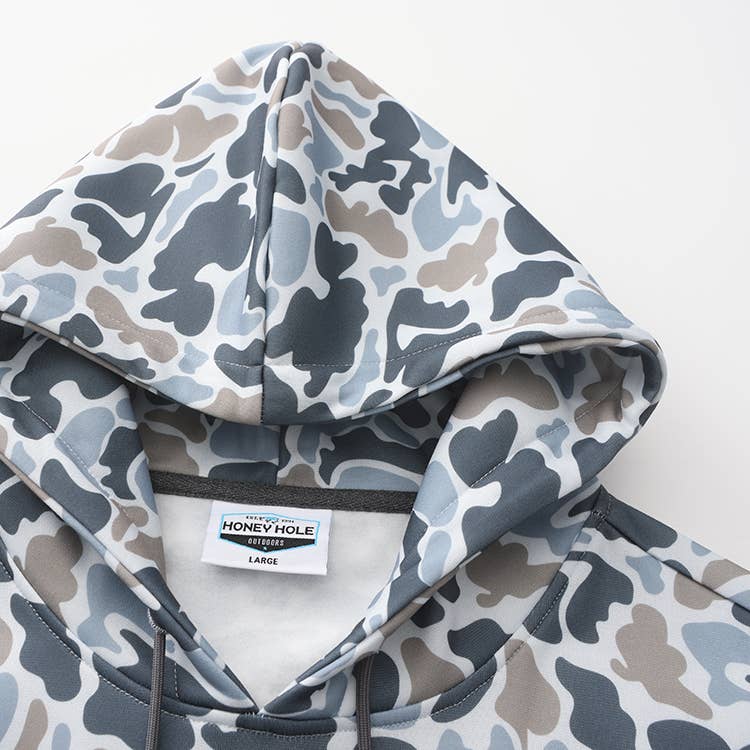 Honey Hole Fleece Hoodie - Smoke Camo