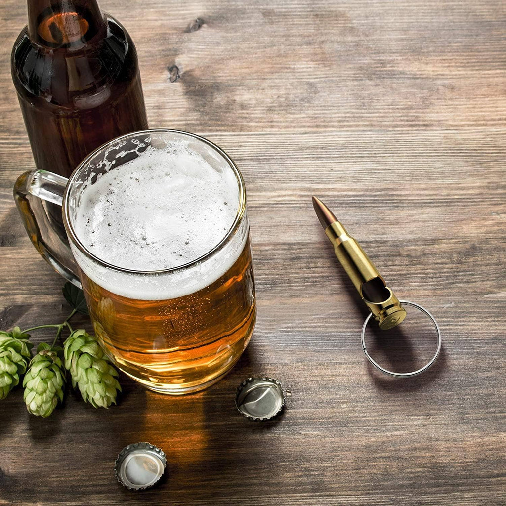 308/7.62 Real Bullet Keychain Bottle Opener - Made in USA