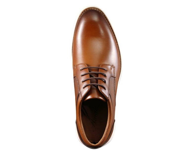 Alec Cognac Leather Oxford - Brown
