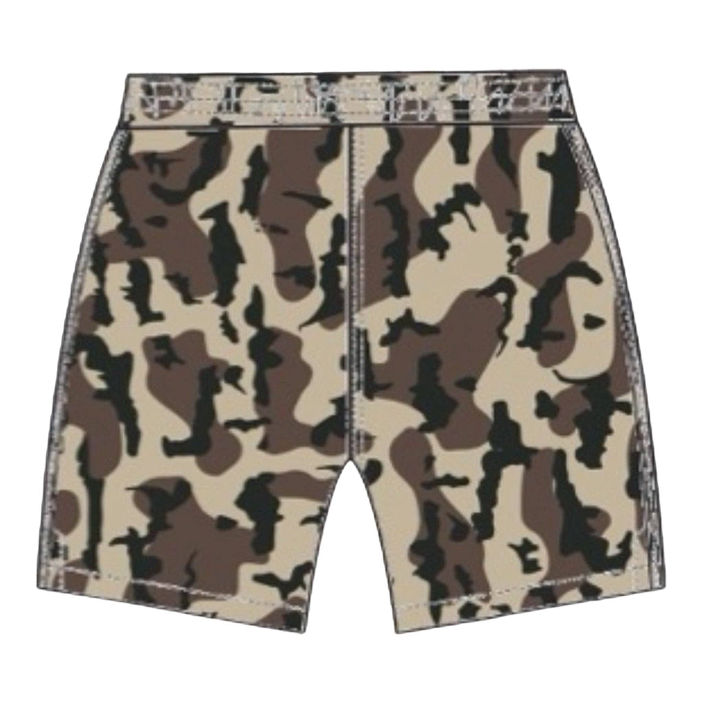 Honey Hole Fleece Shorts - Duck Boat Camo
