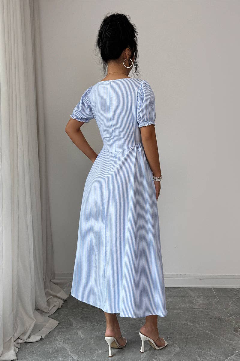 Lizzy Puff Sleeve Flowy Dress