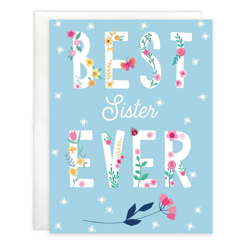 Birthday Greeting Card - Sister Sweet Flowers