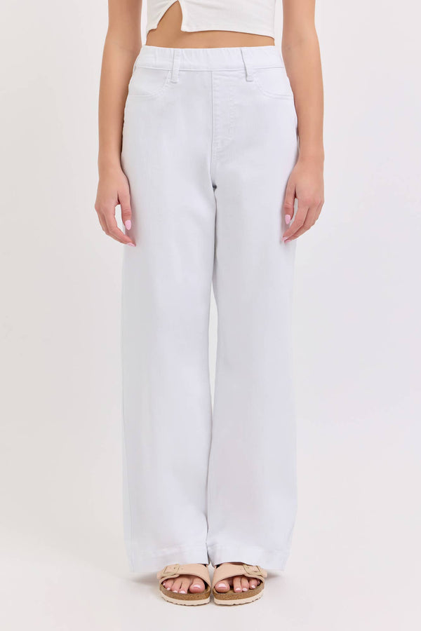 Cello Jeans High Rise Pull on Wide Leg Jeans