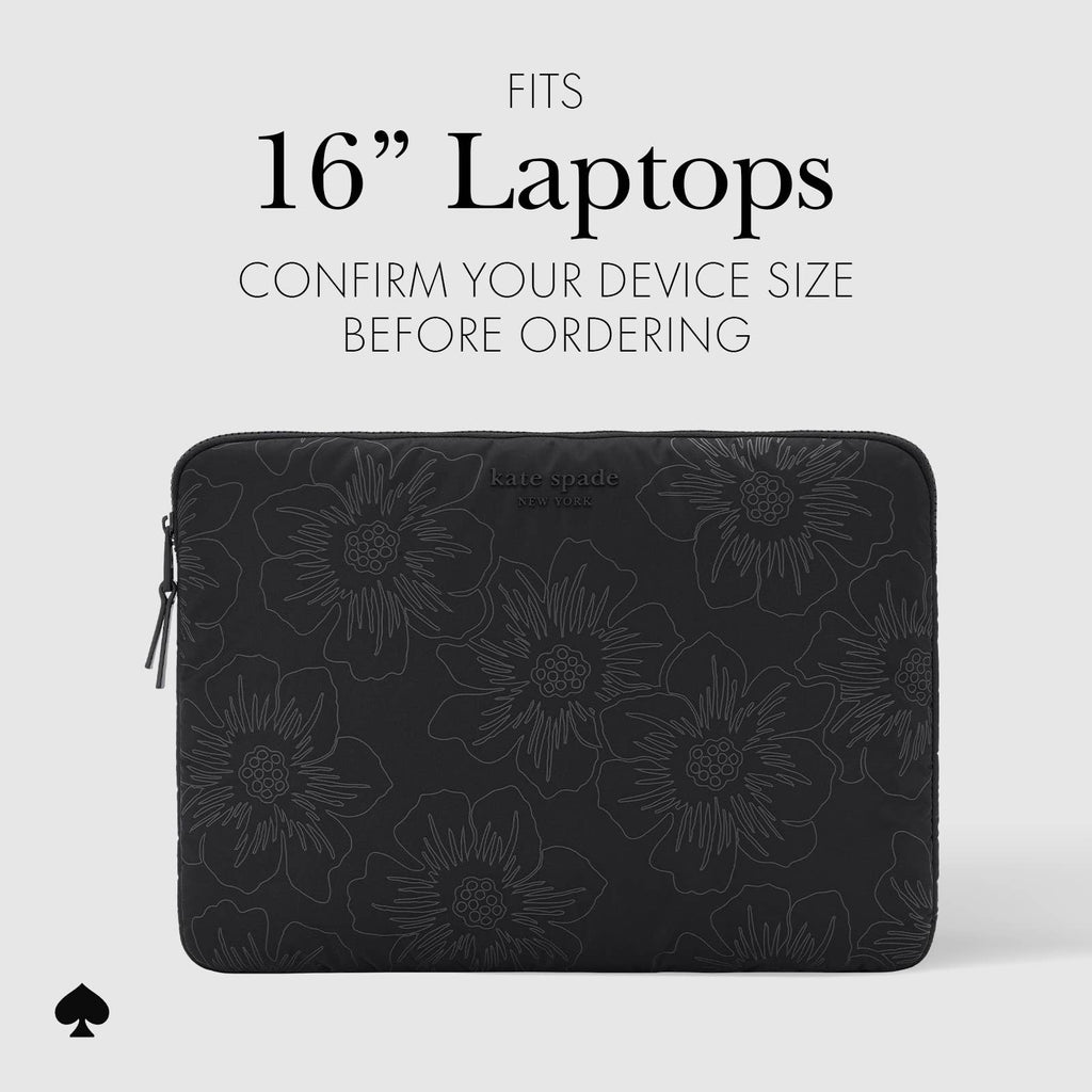 Kate Spade New York Laptop Sleeve 16" Reverse Hollyhock