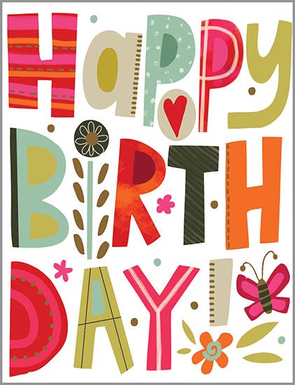 Birthday Greeting Card - Happy Day