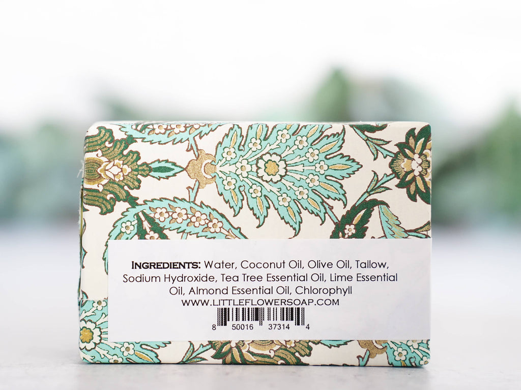 Tea Tree Lime Almond Handmade Soap