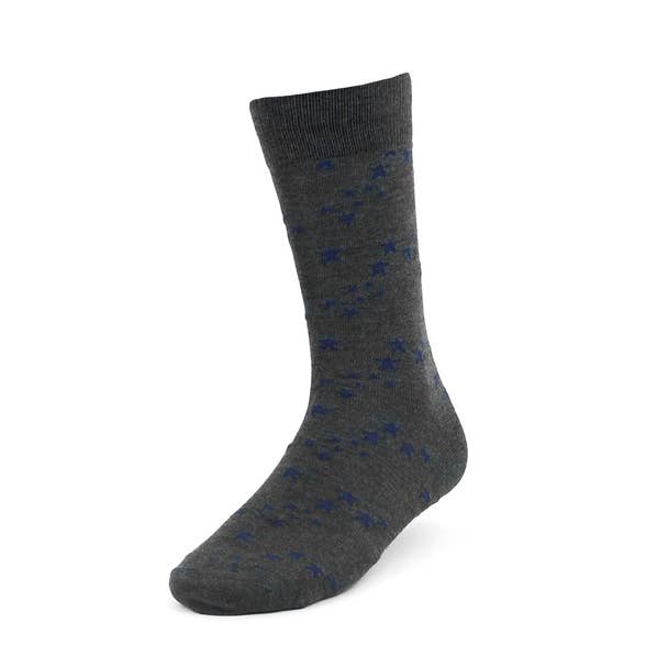 Men's Dress Socks 3 Pairs - Black, Gray, Navy