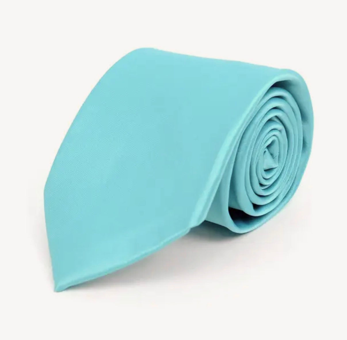 Mens Solid Satin Tie