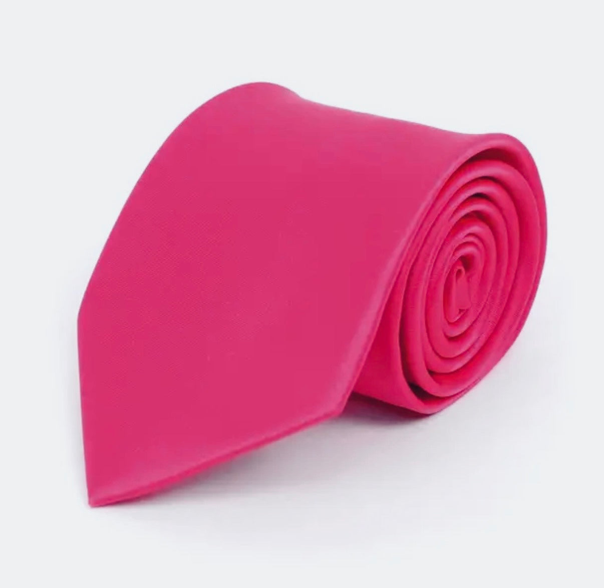 Mens Solid Satin Tie