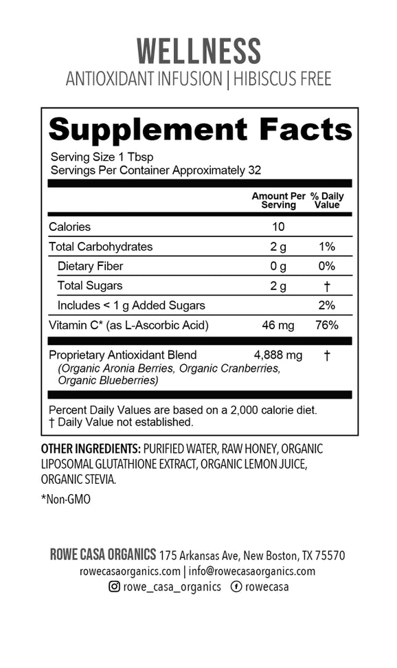 Antioxidant Infusion | 16 oz | Rowe Casa Organics