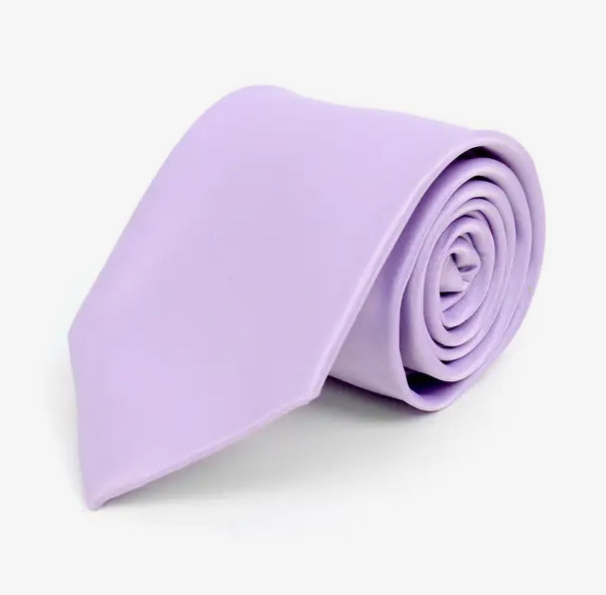 Mens Solid Satin Tie