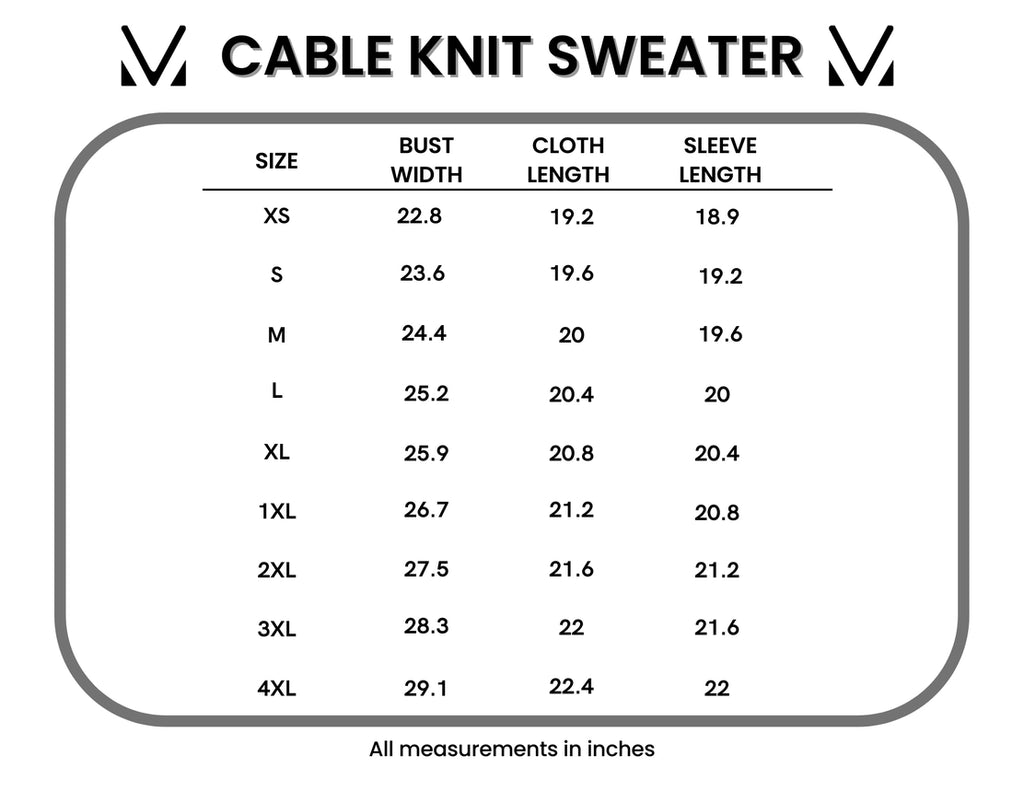 Clara Cable Knit Sweater - Latte